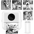 Yideng Mini Pocket Printer Wireless Bluetooth Thermal Printer Inkless Instant Printer with Thermal Paper Portable Printer for Photo Label Image Study Note Compatible with iOS & Android Smartphone