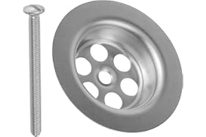 Ersättningsventiltopp med monteringsskruv, för avloppsventiler för diskho, Ø 62,5 mm - 1 1/4 tum, ventiltopp i rostfritt stål SS201, M6x70 diskbänksskruv, reservdel för pluggventil för diskho