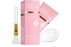 XINSZLIN Collagen Overnight Wrapping Mask, Real Collagen Peel Off Mask Mejora la elasticidad, hidratación y luminosidad Adecuada para todo tipo de pieles