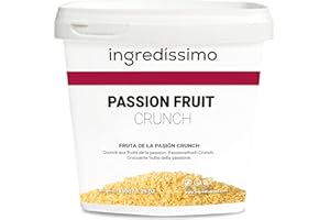 INGREDISSIMO - Fruta de la Pasión Liofilizada Crunch, Fruta Seca Troceada (2-5mm), Producto Vegano, sin Gluten y sin Azúcar Añadido, Snack Saludable y Crujiente de Color Amarillo y Naranja - 150 g