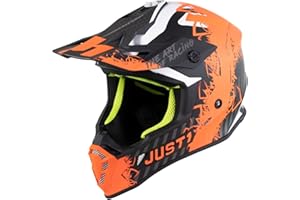 JUST 1 HELMETS JUST 1 Casco Moto Integrale Motocross Casco Enduro Omologato ECE