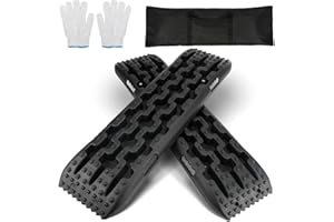 ‎HEBERUCK Recovery Board Offroad Tracks Mats, 2 Stück Anfahrhilfe Traktionsmatte Offroad Offroad-Traktionsbahnmatte Traktionsband Traktionsmatte Gripmatte Anfahrhilfe Schlamm Sand Schnee Reifenleiter, 10T Last