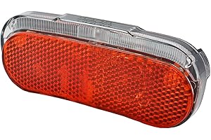 nean fanale Posteriore della Dinamo per Biciclette con Luce di stazionamento, riflettore e omologazione StVZO, riflettore per Grandi superfici, 5 Candele
