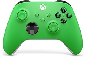 Xbox Manette sans Fil - Velocity Green Pour Xbox Series X, Series S, One, Windows 10 & 11, Android et iOS