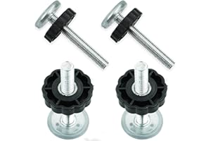 NKHUI 4Pack for Pressure Mounted Baby and Pet Safety Gates Accessory Screw Bolts Kit，M10 Baby Products Safety Equipment for Baby and Pet Safety Gates, Pressure Mounted Gates Replacement Set (Black)