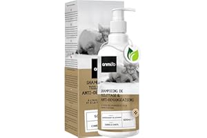 ANIMIGO Shampooing Chien Anti Démangeaison 500 ML - Shampoing pour Chien & Chat Naturel - Aloe Vera, Huile De Lavande, Avoine - Shampoing Hydratant Peau, Élimine Les Mauvaises Odeurs, Nettoie & Apaise
