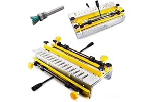 ‎BAMATO BAMATO Zinkenfrässchablone BFS-300 | inkl. 1x Fräser und ½“ Schablone | Zinkenfräsgerät Zinkenfräsmaschine Schwalbenschwanz Schablone Frässchlitten Zinkenfräser