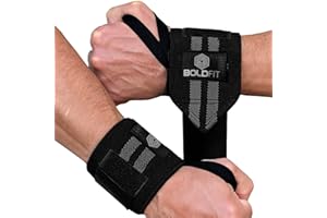 Boldfit Wrist Supporter for Gym Wrist Band for Men Gym & Women with Thumb Loop Straps - Wrist Wrap Gym Accessories for Men Ha