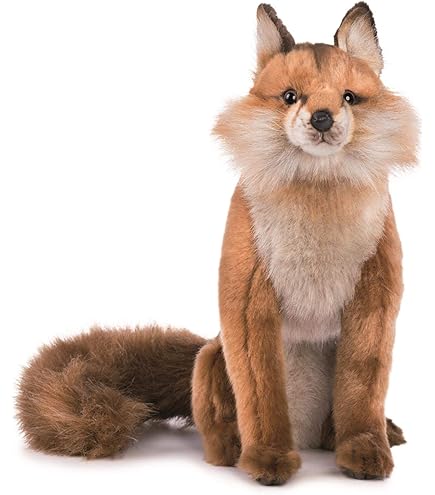 Peluche Volpe In Lino Wilberry – Morbido Giocattolo Per Bambini, 32 Cm, Rosa