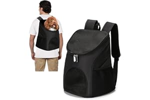 PETCUTE Mochila para Gatos Mochila Bolsa para Perros Pequeños Ventilado Transportadoras de Viaje para Mascotas