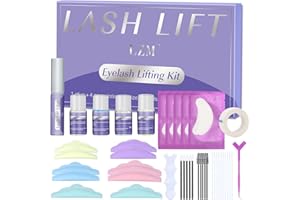 LZM Zestaw do podkręcania rzęs, 2024 Wersja Lash Lift Kit, Semi-permanentne kompletny zestaw do podkręcania rzęs dla trwałego wydłużenia - trwa 6-8 tygodni, Idealny do użytku w salonie i w domu