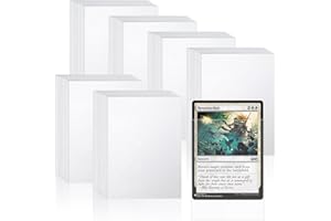 xuefenfei 300 Piezas Fundas para Cartas, 66 x 91mm, Transparente Card Sleeves para Pokemon, Yugioh, MTG, TCG, K-Pop, Tarjetas de Béisbol y Fútbol, Mini Foto