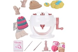 FGXY Máquina de Tejer 22 Pin DIY - Telar Circular de Rotación Manual Para Adultos y Niños - Kit de Doble Punto Con Crochet