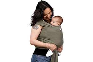 Gaia Baby Wrap | Newborn Baby Sling Carrier | Premium Supersoft Tencel Fabric | Certified Hip Healthy | Forest Green