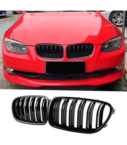 Nero Lucido M  Per BMW E90 E91 M Griglia Anteriore Per Auto Griglia A Doppio Rene Nero Lucido Serie~p129698259 - Foto 3