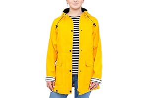 Breizh Ocean - Ciré imperméable femme, Création française GUIDEL, veste de pluie à capuche, coutures thermosoudées, étanches. Veste imperméable femme avec grande tailles du XS au 4XL