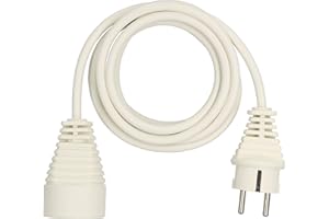 Brennenstuhl Rallonge 2m de câble (Utilisation en intérieur) 1168121 Blanc