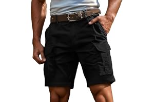 CLOAKA Herrcargoshorts sommar bomull stretch shorts med fickor lediga arbetsshorts (utan bä )