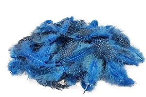 Netuno 150 Plumas Decorativas Azules Punteadas 6g Manualidades Decoración Atrapasueños Fiestas Pascua Navidad Bricolaje Hogar Bodas Cumpleaños Árbol Navidad Mesas Proyectos Creativos
