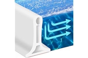 Xaosin Samoprzylepna listwa zabezpieczająca przed progiem 2 m, gięta w zakresie 360°, gumowa uszczelka, stoper do wody, do kuchni, toalety, łazienki, kabiny prysznicowej