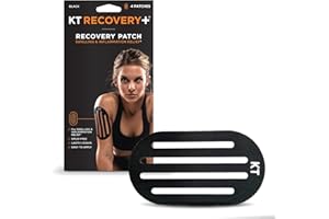 ‎KT TAPE KT TAPE Recovery Drug-Free Elastic Edema Patches (4 Patches), Black by KT Tape