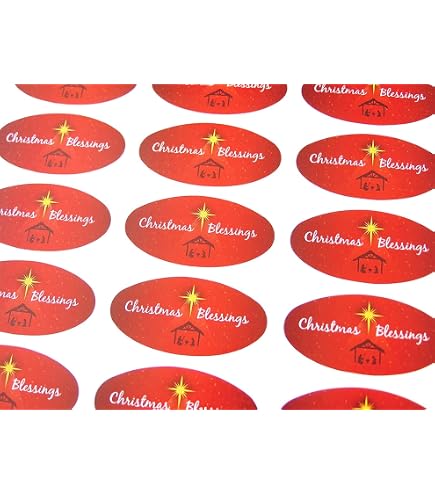 30 Stück Frohe Weihnachts-Sticker Oval – Bunte Aufkleber Für Karten, Umschläge & Deko