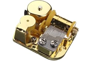 FnLy 18 Note Musical Movement for DIY Carillon, We Wish You a Merry Christmas Carillon Golden-Clockwork