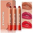 Azonee Hydrating Color Lip Balm,3PC Tinted Lip Balm Moisturizing Lipsticks for Women Plumping Long Lasting, Lip Balms for Lip Skin Care and Lip Treatment,Long-Lasting Moisturising Nutritious Cream