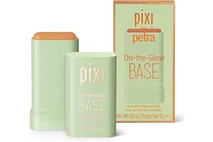 Pixi Beauty On-the-Glow Base | Fond de Teint Stick Hydratant | Teinte Chai: Très Hâlée, Chaude | 19 g / 0,6 oz