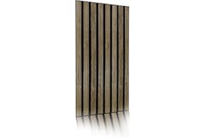 EURODECO 6 m² – 15 pezzi, pannelli in PVC 3D, lamelle Oak Slats effetto legno, rivestimenti da parete, soffitto, rivestimento in PVC, decorazione murale tipo tattoo