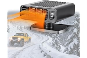 Katroiy Car Heater for Winter - Portable Car Heater,12 Volt Car Heater that Plugs Into Cigarette Lighter, Car Windshield Defroster Demister
