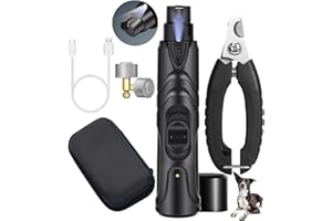 bestyks Lima UñAs Perro Lima De UñAs Electrico Perros 2 Velocidades, Silenciosa para Perros, Herramienta De Alisado De UñAs para Perros Y Gatos PequeñOs Y Medianos