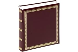 walther design Album Fotografico Rosso 29 x 32 cm Ecopelle con goffratura, Lo Spessore Chic MX-101-R