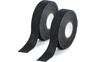 MHYMX Hockey Tape, 2 Rolls Hockey Stick 25m X 25mm Anti Slip Grip Tape for Handles Self-Adhesive Sports Tape Breathable Wear Resistant Cloth Stick Tape for Ice Hockey Tennis Golf