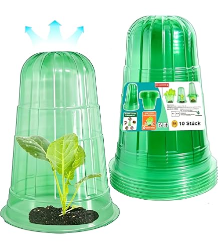 Relaxdays Plant Protection, Set of 32 Anti-Frost Cones, Plant Protection, Plant Protection, HLP: 22 x 19 x 19 cm, PVC, Purple
