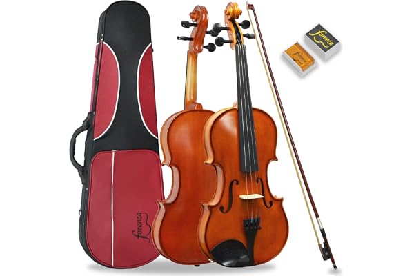 Forenza Prima 2 Tenue De Violon De Taille 4/4 Complète Avec Touche En Ébène Et Chevilles, Étui Dur Léger, Arc En Bois, Colophane, Cordes En Acier