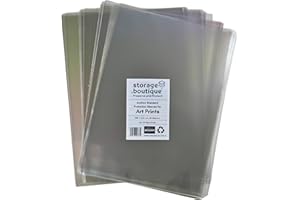 storage.boutique Art Print Protection Sleeves, Archive Standard, Acid Free, A4, 300 x 214 mm, 40