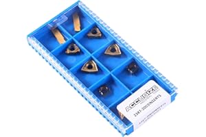Accusize Industrial Tools 2 Pc of Each Kind of Carbide Inserts for 2387-2003, CVD Coated and Tin Coated, Total 10 Pieces, 2387-2003inserts