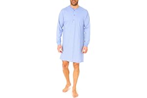 Normann Care Herren Pflegenachthemd Langarm, 53046