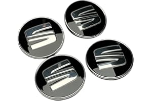 Accesorios Originales Seat - Juego 4 Tapas Embellecedoras Centro Cubre Rueda Llanta Aleación, 5F0601171CBX