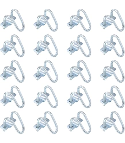 Morsetti A Croce In Ferro Zincato | 4 Pezzi 32x32 Mm | Per Tubi Giardino E Serra | Fissaggio A Forma Di U