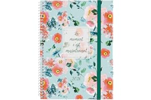 Finocam – Agenda Spirale 2026 Semaine sur 2 pages Présentation horizontale | Janvier – Décembre | Agenda annuel 2026 | Couverture polypropylène Spirale Design Collection – Maintenant – Français