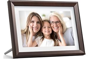 Dragon Touch Cadre Photo Numérique Électronique WiFi - Cadre Photo Électronique Connecté IPS Ecran 16Go Stockage avec Fonction Photo/Vidéo/Calendrier/Réveil/Météo - Classic 10