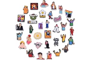 DGTSYAL 35 Pièces Charmes de Chaussure-Harry New Styles,Pins crocs, Jibbitz Pour crocs, Breloque pour Sabots Sandales,accessoires de décoration pour sabots à bulles, cadeaux d'anniversaire, Caoutchouc