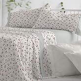 Burrito Blanco | Bed Sheet Set 50% Cotton 50% Polyester Bed 150 Cherry | 3 Pieces: Fitted Sheet, Top Sheet and Pillowcase | 1