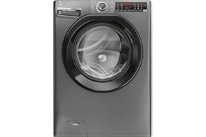 Hoover H-WASH 350 14kg Freestanding Washing Machine, 1400 RPM, A Rated, ECO-Power Inverter Motor, hOn App, 60 Programmes, Eco Doser, Power Care System, Graphite, 60x68x85 cm - H3WPS4146TAMBR80