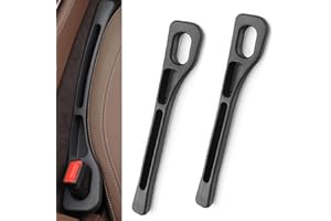 RHQFDM 2 Pieces 2025 Upgraded Car Seat Gap Filler,Universal Vehicle Mounted Gap Leak Proof Filling Strip,Car Seat Gap Storage Strips,Suitable for Sedans SUV Truck Seat Accessories(Black)