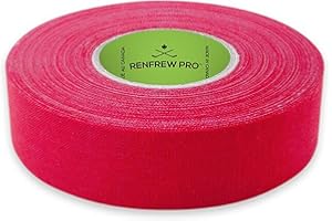 Renfrew Pro - Nastro adesivo per mazze da hockey su ghiaccio, 24 mm x 25 m, colore: Rosso
