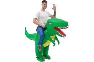 IRETG Costume da dinosauro gonfiabile per adulti divertente costume da dinosauro esplosione per insegnanti scuola festa di Halloween