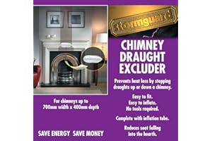 Stormguard Universal Chimney Draught Excluder - Draught Excluder for Chimney Sized 10-70cm (4"- 28") Length x 10-40cm (4"- 16") Width